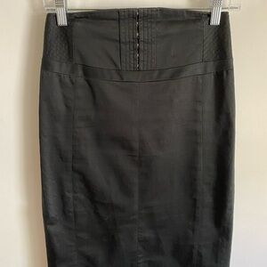 Express High Waisted Black Pencil Skirt Corporate Goth Pin Up Rockabilly